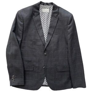 Windowpane Plaid Sports Coat